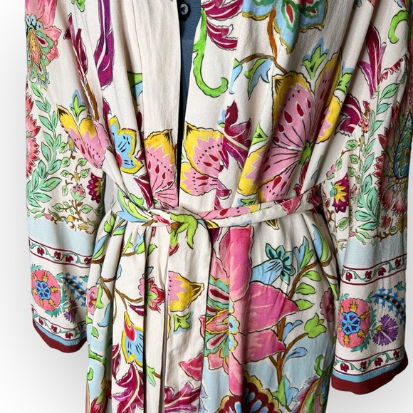 ZARA Printed Kimono with Belt - Picture 9 of 13